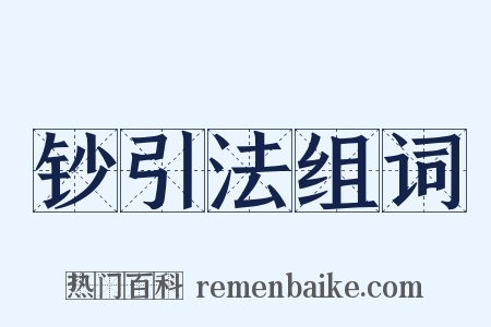 钞引法组词是什么意思的图片